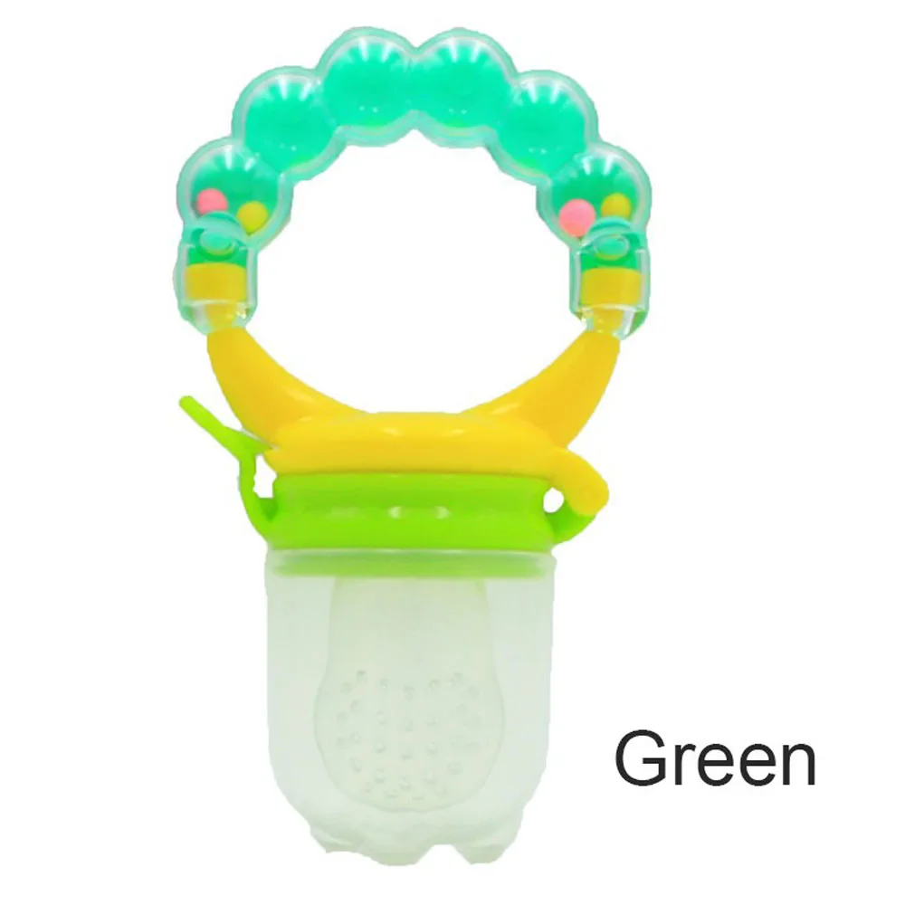 green Силиконовая детская соска; соска для младенцев; соска для малышей; соска для кормления фруктов - Цвет: green