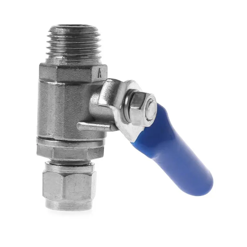 Фильтр для очистки воды обратного осмоса футболка Впускной шаровой клапан комплект 1/" BSP до 1/4" трубки