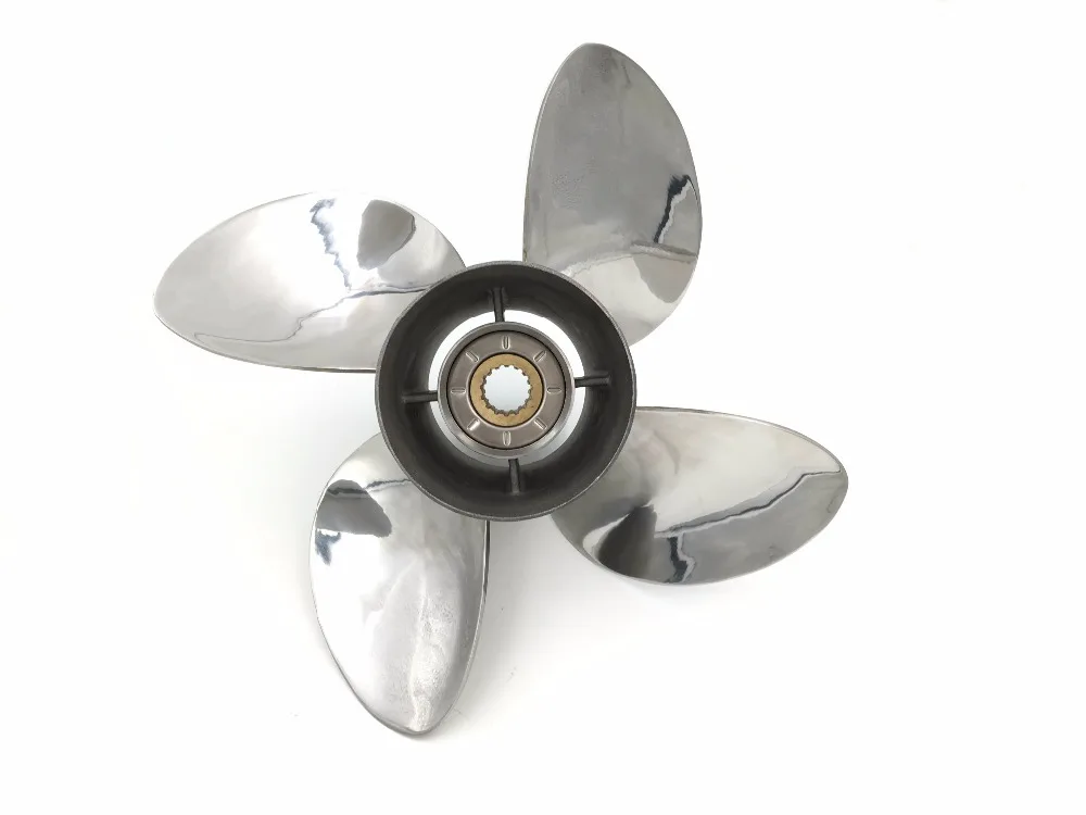 4 Blade 13x19 for parsun Propellers STAINLESS STEEL Propeller 60 115 hp