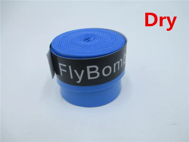 FlyBomb сухая ракетка для бадминтона овергрипы противоскользящие впитывающие пот обертывания краны теннисные ручки ракетка овергрип Sweatband L415OLF - Цвет: Blue