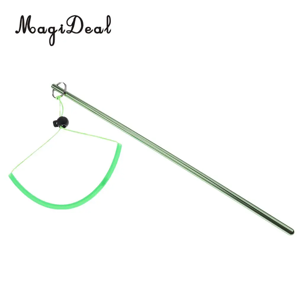 MagiDeal Safety Scuba Underwater Diving Aluminum Alloy Lobster Tickle Pointer Stick& rist Lanyard for Dive Swimming Purple/Green