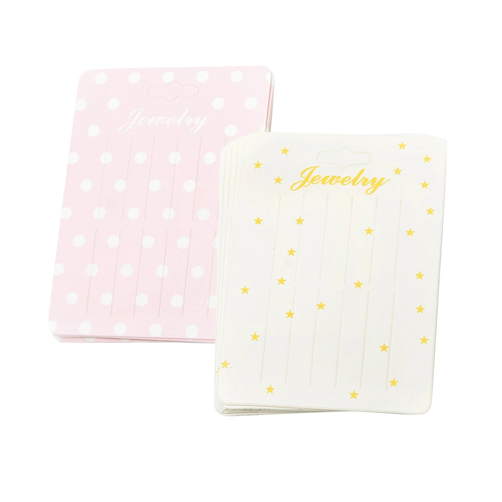 20 Pieces Cute Rectangle Paper Hair Clip Hairpin Barrette Hair Jewelry Hair Accessories Display Packaging Cards