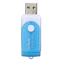 Горячая кард-ридер USB 2,0 все в 1 мульти-карт памяти для Micro SD/TF M2 MMC SDHC MS Duo