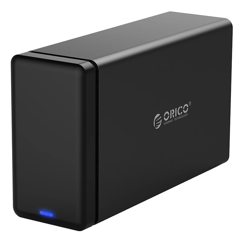 ORICO NS200U3 USB3.0 desktop 3.5-inch dual disk hard disk cabinet sata3.0 serial external 20TB SATA baseus hdd case 2.5 sata