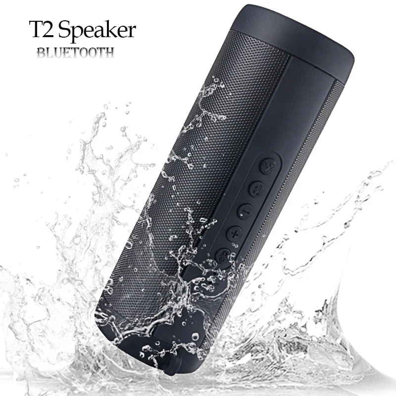 T2 Bluetooth Speaker Waterproof Portable Outdoor Wireless Mini Column