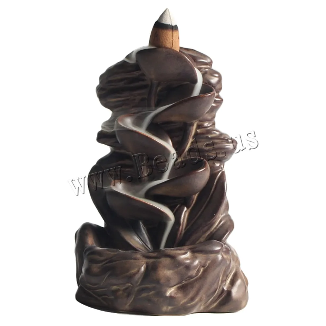 Backflow Incense Burner Smoke Waterfall Ceramic Censer Mountain River Handicraft Incense Holder Censer Use In Home Teahouse