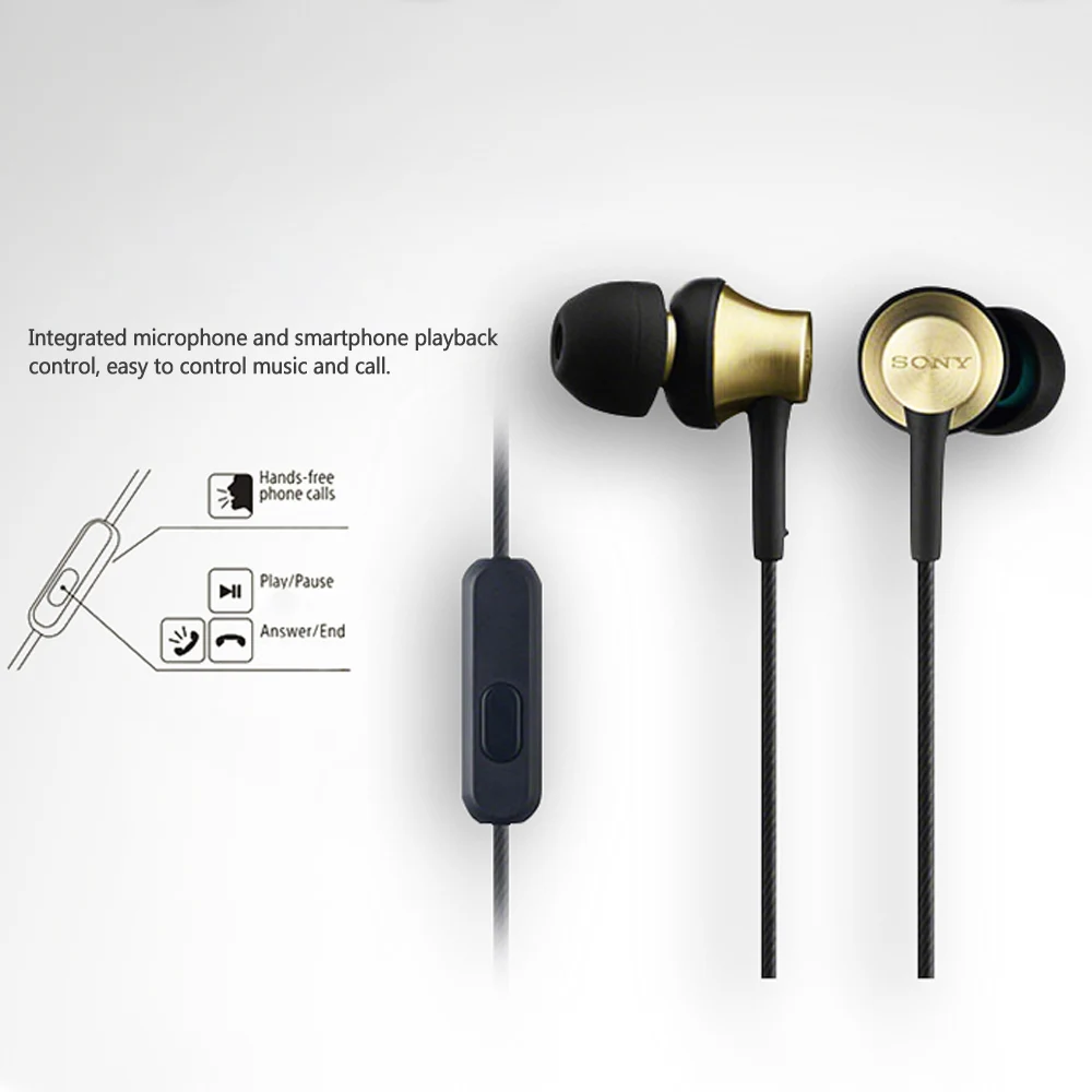 SONY MDR-EX650AP наушники 3,5 мм проводные наушники музыкальные наушники Смартфон Гарнитура Hands-free с микрофоном в линии управления
