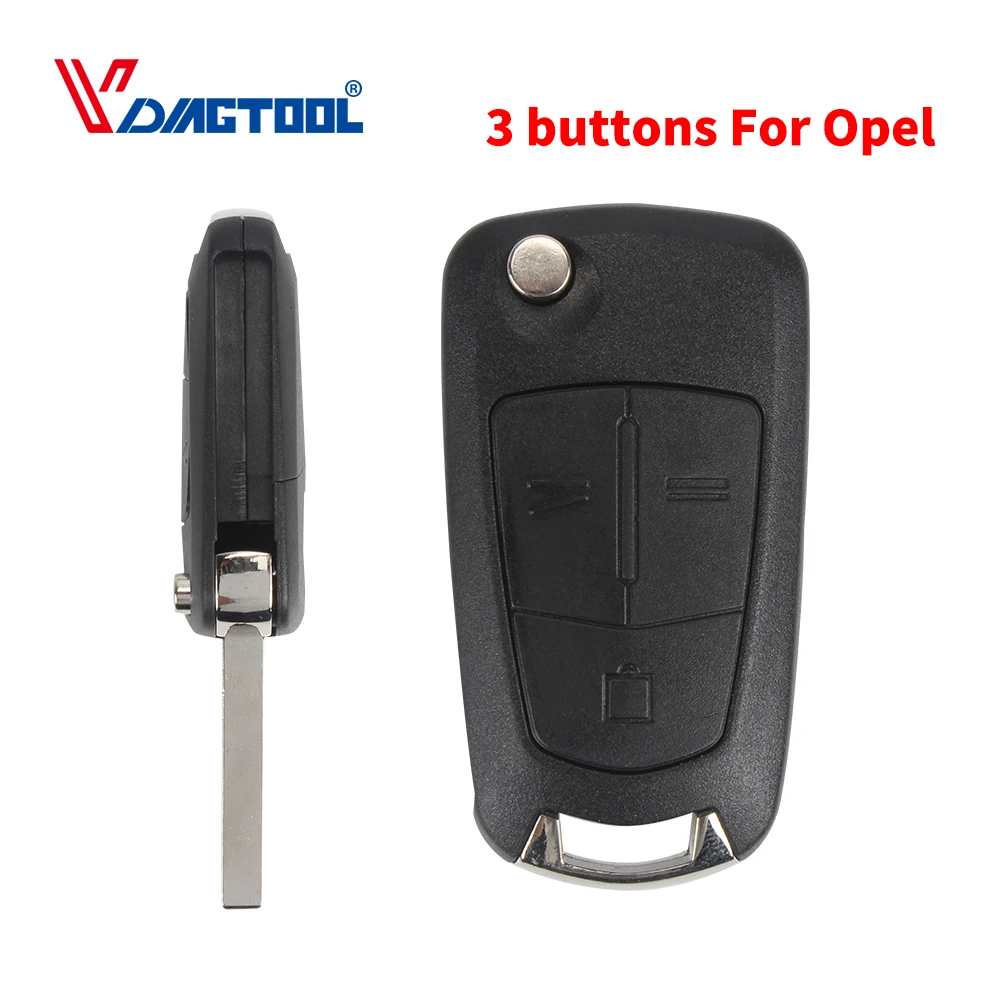 Vdiagtool новый 2 кнопки откидной складной чехол для дистанционного ключа Opel Corsa Astra
