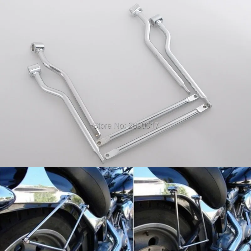Saddlebag Support Bars Brackets Fits For HARLEY HONDA SUZUKI YAMAHA