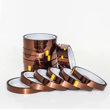 Hot Sale 12mm x 30m High Temperature Heat Resistant Polyimide Anti-heat Adhesive Tape 260-300 Degree