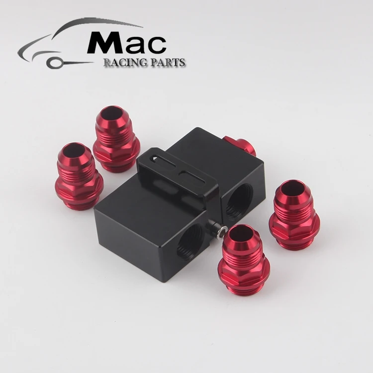 

Oil Filter Sandwich Adaptor With In- Line Oil Thermostat AN10 fitting Oil Sandwich Adapter