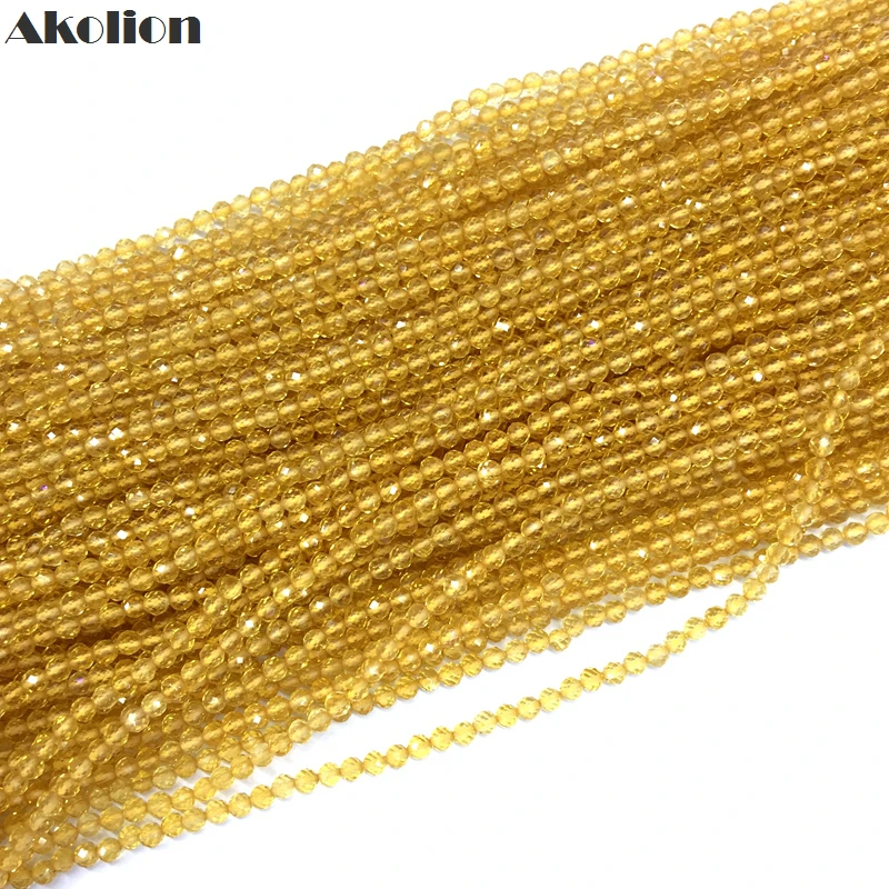 citrine faceted  3mm2