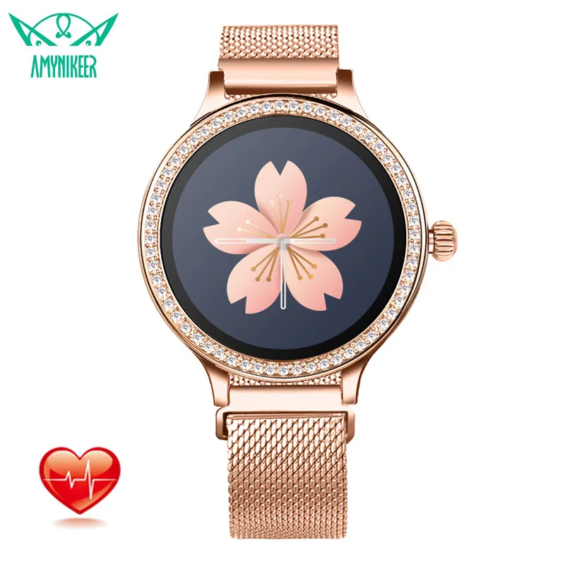 

AMYNIKEER smart bracelet M8 fitness tracker heart rate blood pressure monitoring low power IP68 waterproof smart bracelet women