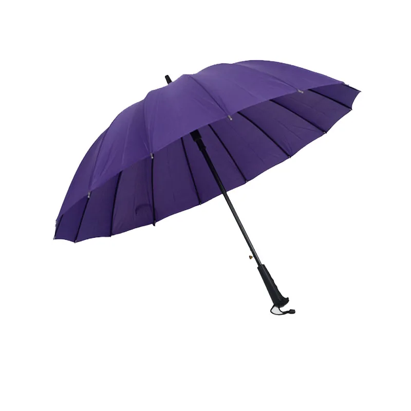Yesello ветрозащитный Радужный большой зонт Дамский автоматический солнцезащитный зонтик с длинной ручкой - Цвет: Фиолетовый