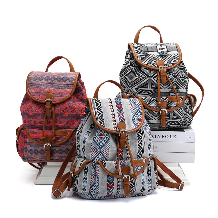 BOHO Gypsy Backpack Women Bohemian mochila Travel Backpack Ethnic Hippie Mummy Diaper Bag Girls School Bag (1)