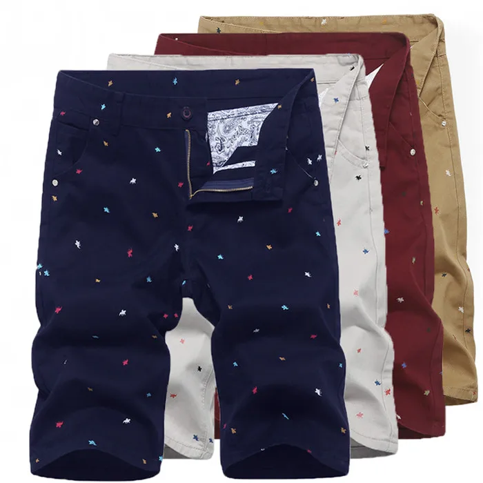 2019 новые летние однотонные х/Б мужские шорты Slim Fit по колено повседневное для мужчин одежда Высокое качество, большие размеры 4 цвета