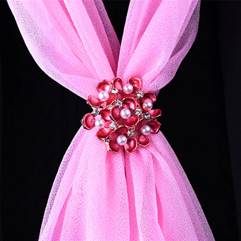 

2019 New Trendy Corsage Imitation pearl Flowers Brooches Pins Shawl deduction Scarves buckle Women Jewelry Gifts Wholesale