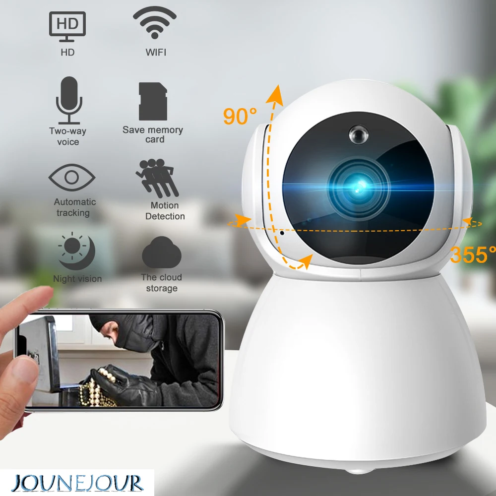 

JUNEJOUR 1080P Wifi Camera Wireless Security Camera Wireless home Surveillance APP Control Night Vision Audio CCTV Baby Monitor