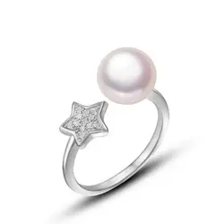 925 Серебряное Открытое кольцо для женщин пеньковая веревка с натуральным пресноводным жемчугом Ретро стиль кольца для женщин Bijoux серебро