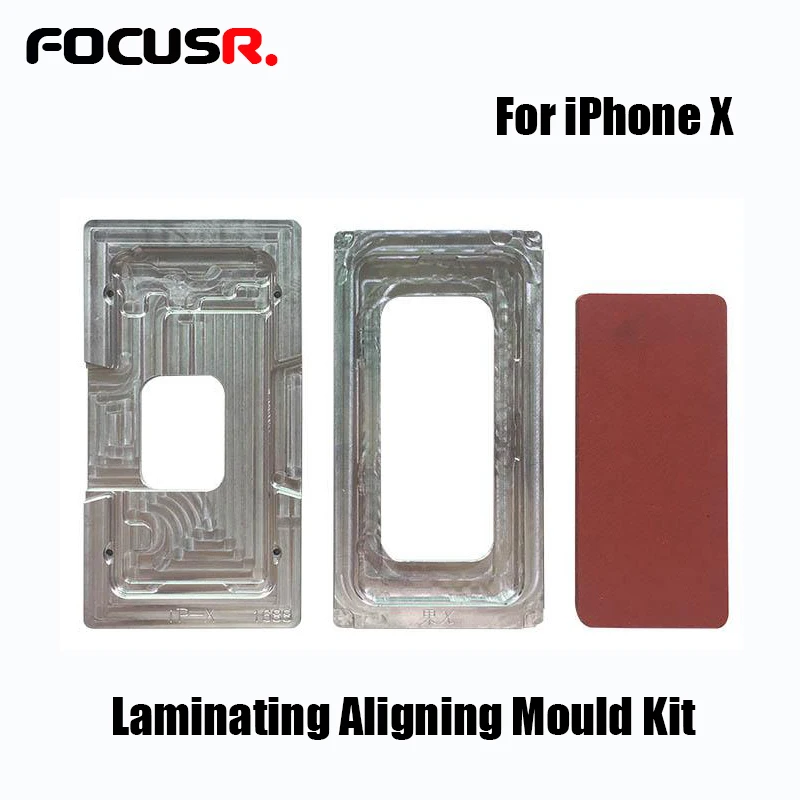 Novecel 3pcsset Metal Mold Mould LCD Screen Laminating WITH Positioning Alignment mat for iphone X