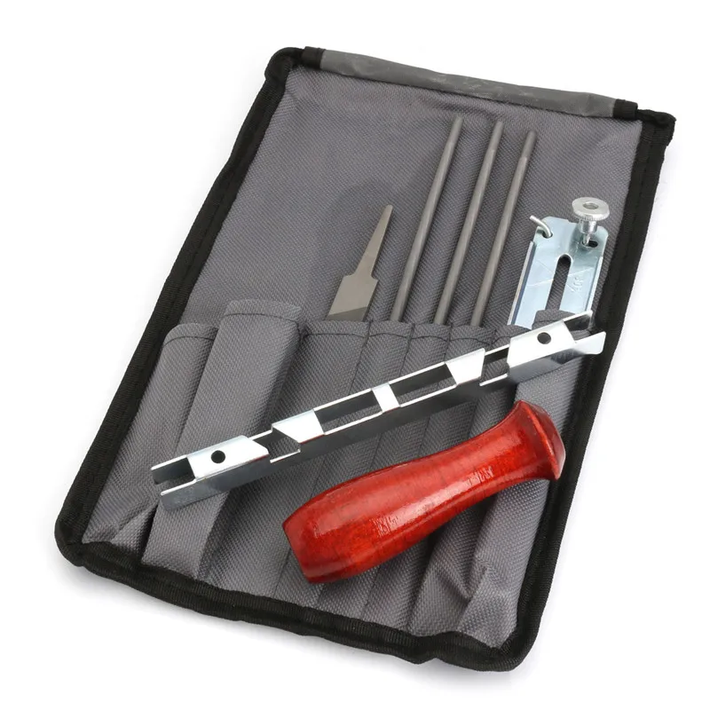 

7pcs/Set Chainsaw Chain Files Guide Kit Flat 3/16 Inch Depth Gauge Chain Saw Sharpening Tool High Quality Hand Tool Kit