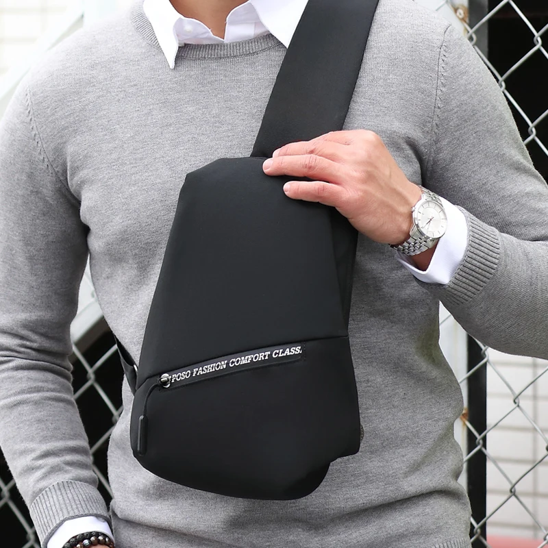 

2019 Male Shoulder Bags fashion Crossbody Bags Men Anti Theft Chest Bag Business Short Trip Messengers Bag 2019 New Arrival