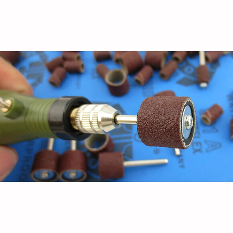 100x dremel sanding sleeves 12mm abrasive sanding paper grinding wheel sanpaper disc woodcarving buffing polishing woodworking