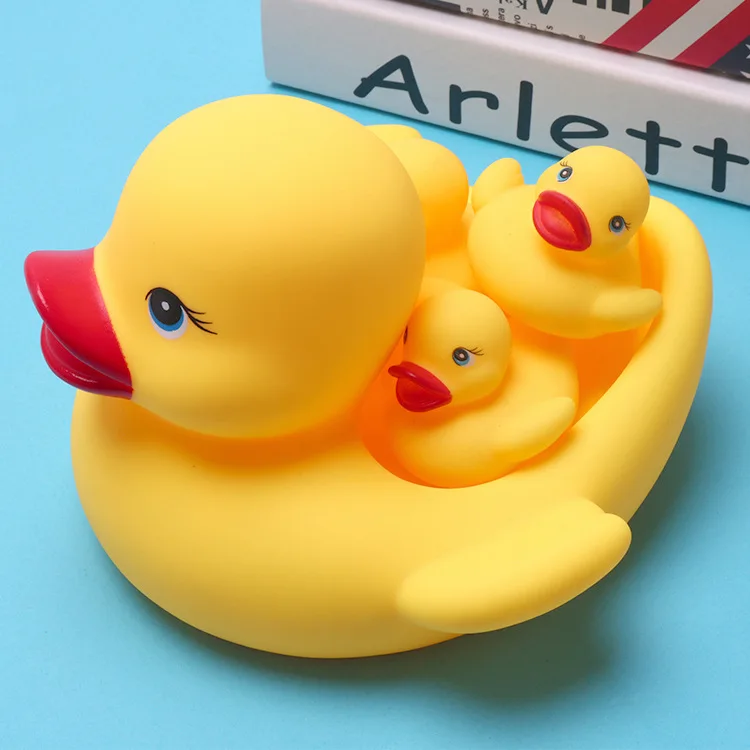 

Educational toys, vocal size, yellow duck set, children's toys, pinch, call, duck, baby, bathing, water toys