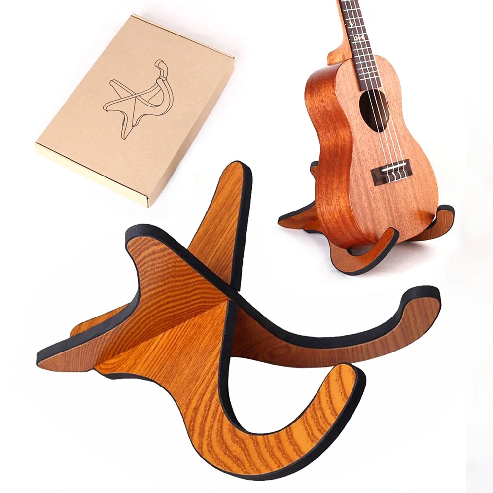 

Wooden Ukulele Mandolin Violin Banjo Cello Display Stand Holder Shelf Rack Mount Bracket