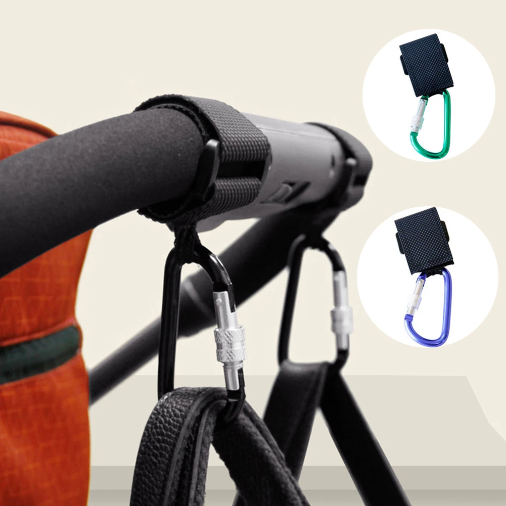 

Universal Alloy Pram Pushchair Multi Purpose Stroller Hooks Diaper Shopping Bag Clip Carabiner yoyo yoya stroller accessories