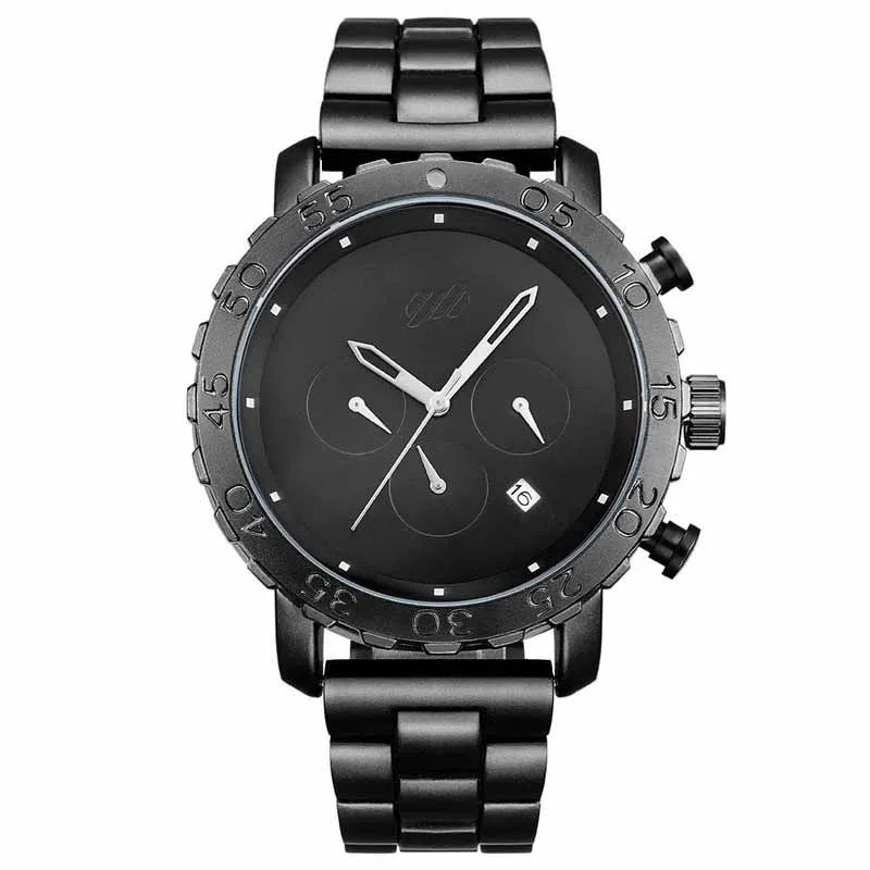 

Fashion Watch Casual With Calendar Small Seconds Watches Men's Stainless Steel Quartz Watches Free Shipping Sale