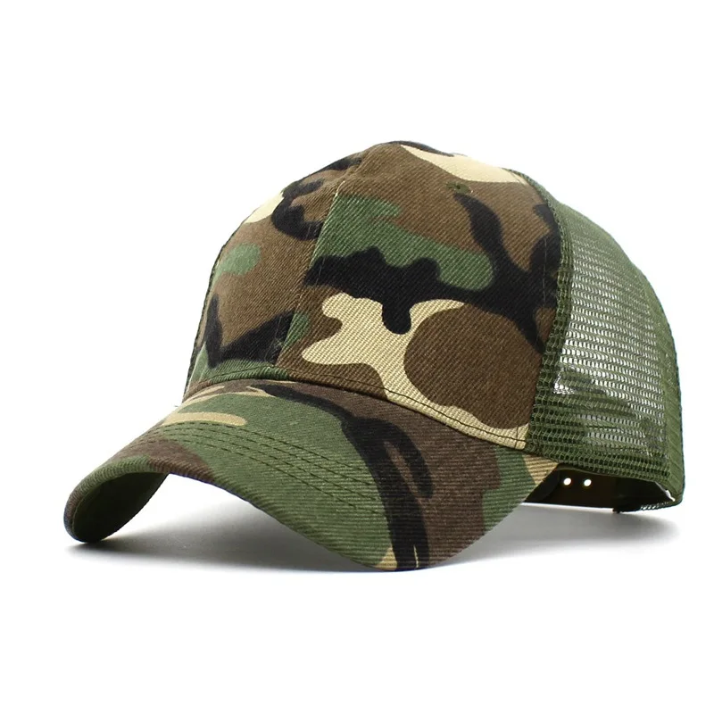 2018 FashionCamo сетки Бейсбол Кепки Для мужчин камуфляж s летние дышащие шляпа Мужчин
