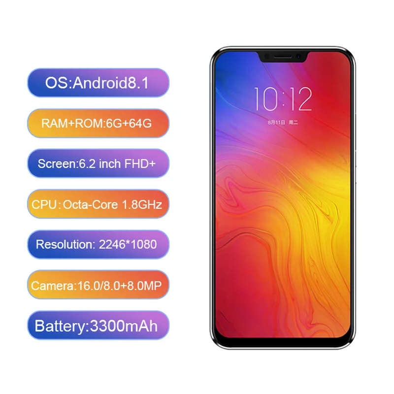 Original Lenovo Z5 L78011 Smartphone Android Fingerprint 6GB 64GB Octa-core AI Camera Snapdragon 636 4G FDD LTE 6.2\ Original Lenovo Z5 L78011 Smartphone Android Fingerprint 6GB 64GB Octa-core AI Camera Snapdragon 636 4G FDD LTE 6.2\