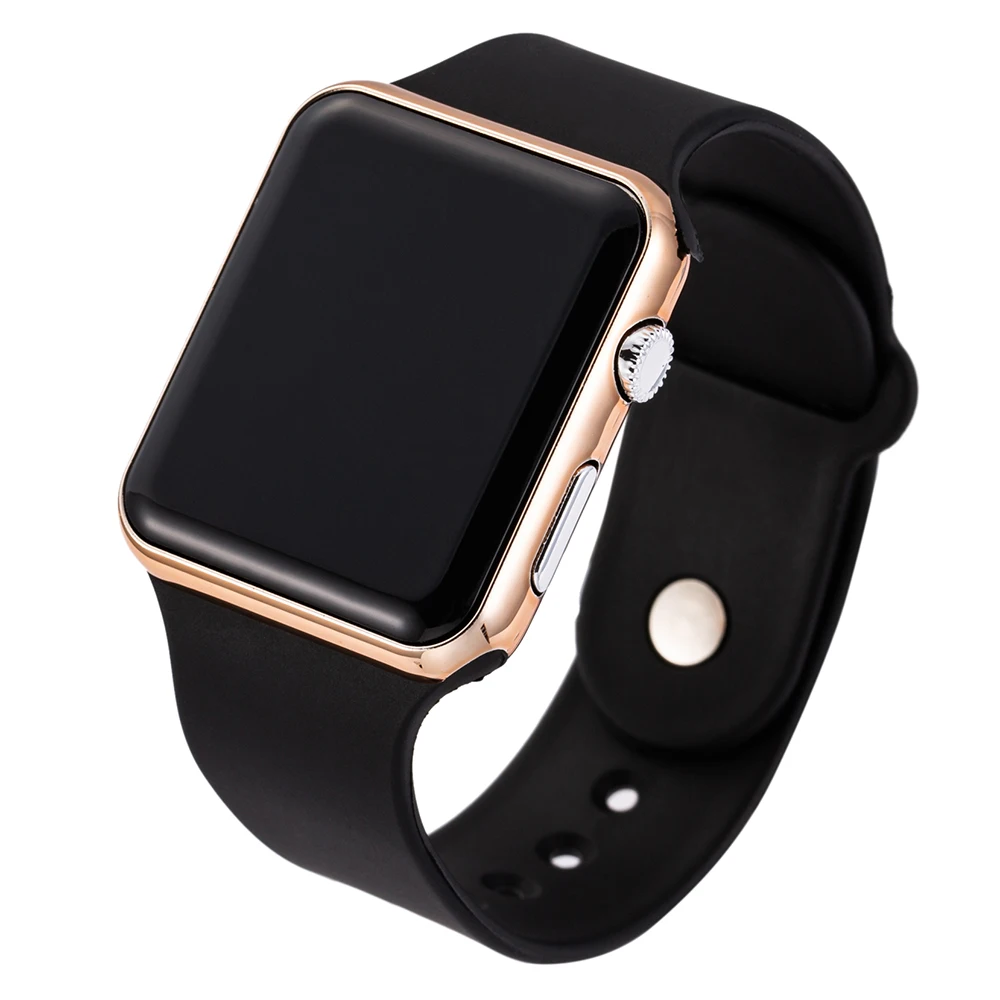 

Relogio Digital Square Mirror Face Digital Watch Men Women LED Sport Electronic Watch Men's Watch Women's Watches Couple Clock