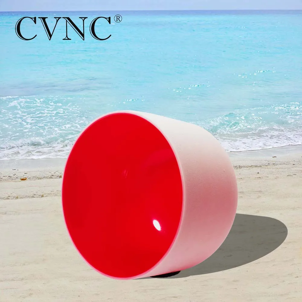 1 red crystal singing bowl