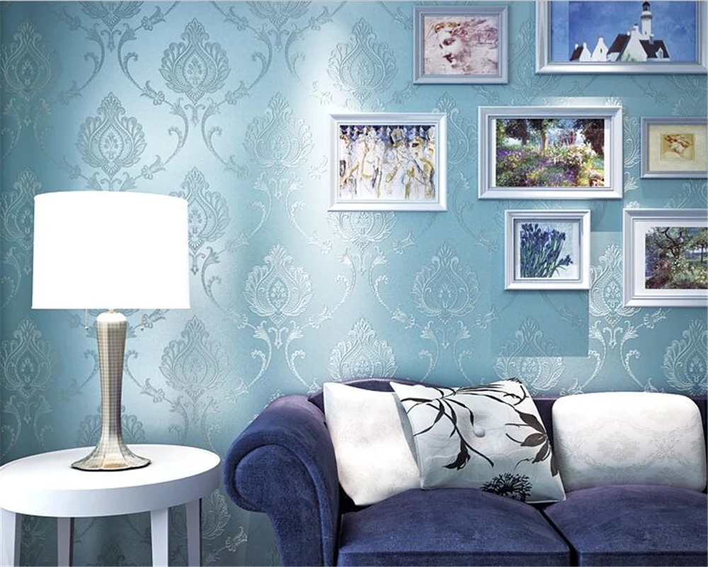 Beibehang 3d European Stereo Non Woven 3d Wallpaper Living