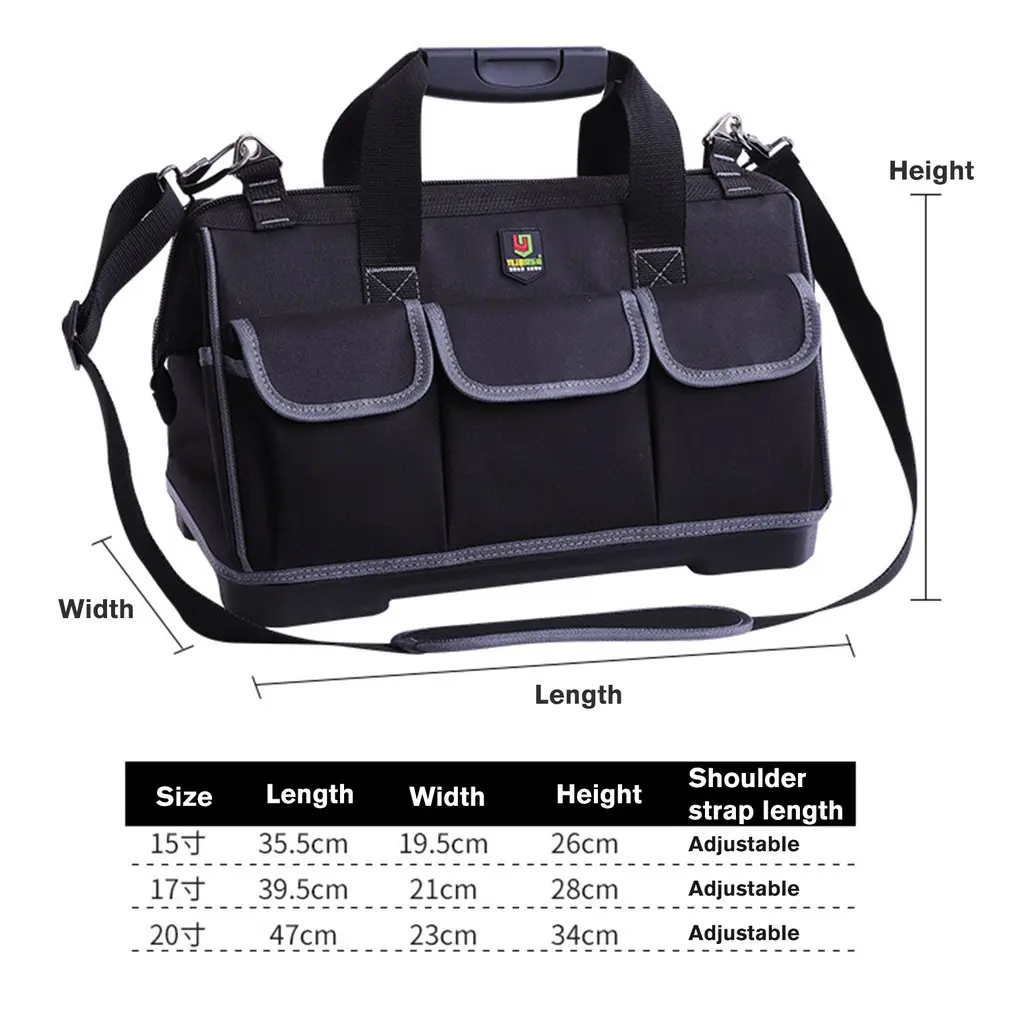 

D9 Hardware Repair Kit Tool Bag Electrician Work Multifunction Durable Mechanics Oxford Cloth Storage Bag Organizer Bag