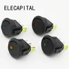 2 PCs 12 V led interruptor basculante Led punto luz 3 pines ON-OFF rocker interruptor LED iluminado coche salpicadero barco interruptor SPST ► Foto 1/5