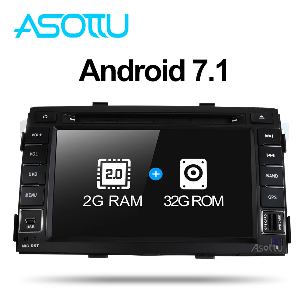 2 г+ 32 г Android 7.1 Quad Core Для KIA Sorento 2009 2010 2011 2012 dvd-плеер автомобиля gps-навигация головное устройство автомобиля радио видео плеер