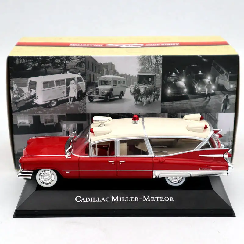 

Atlas 1:43 Cadillac Miller Meteor Ambulance Red 7495002 Diecast Models Limited Edition Collection Miniature Toys Car