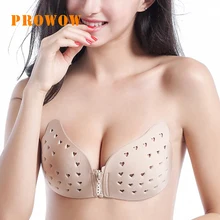 Prowow невидимый бюстгальтер на молнии, закрывающий грудь, без плечевого ремня, женский дышащий Невидимый клейкий бюстгальтер, грудь