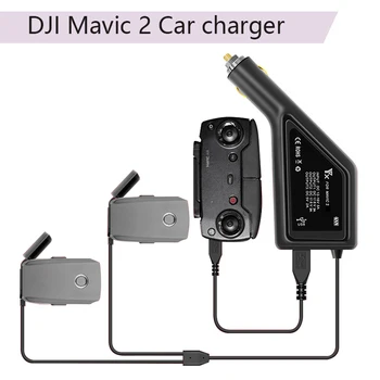 

Car Charger for DJI Mavic 2 Battery 3 in 1 Fast Charging Adapter for Flight Battery Remote Control Parts Outdoor Travel Charger