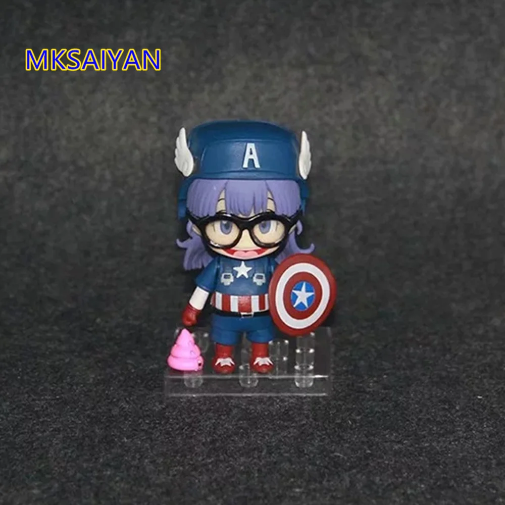 Arale Norimaki Captain America Toys Dr. Slump Nendoroid Action Figure Q Version Model Anime Collectible Toys For Child Gift XM