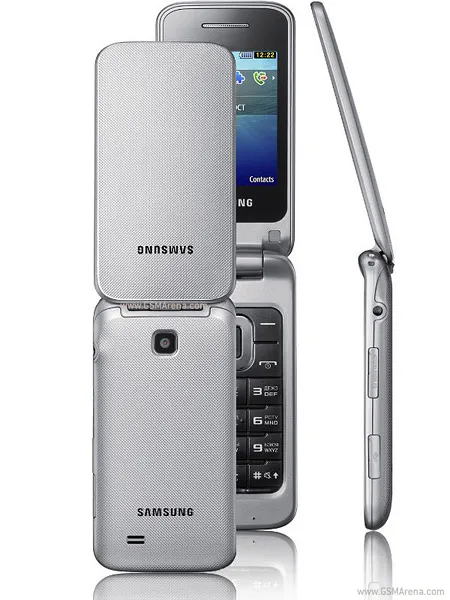 Samsung C3520 разблокированный мобильный телефон флип 2,4 МП черный/серебристый/розовый цвет "1 год гарантии