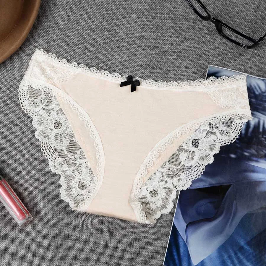 4 pcs New Brand Woman Cotton Cute Panties Vs Love Pink Women Briefs Sexy Lace for Girls Calcinhas Underwear Lingerie Intimates (3)