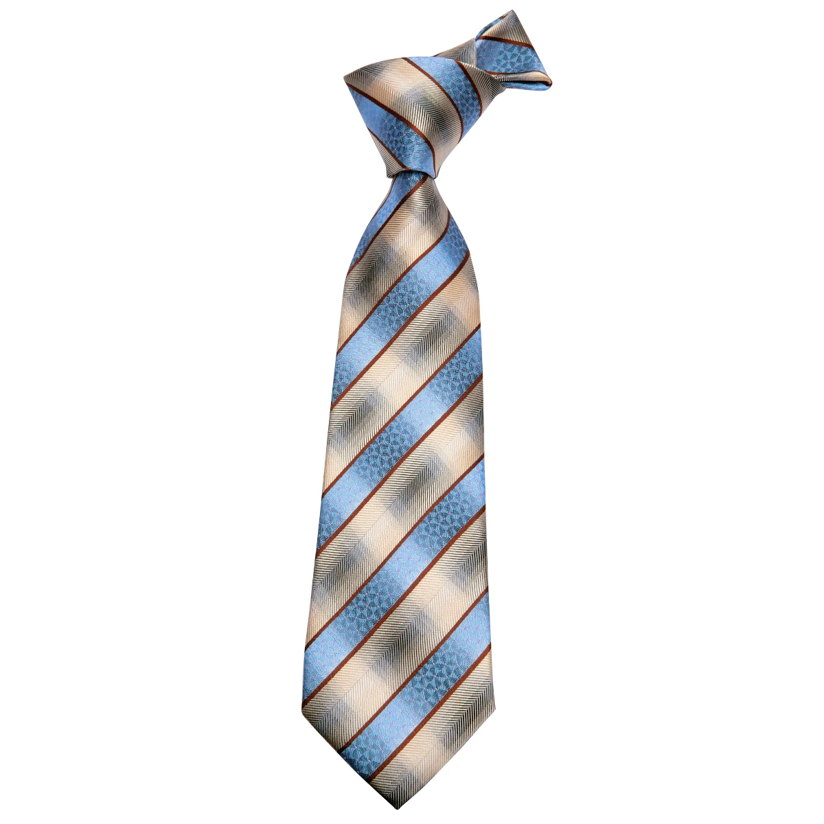 Здравствуйте-Tie галстук от известного бренда для мужчин белый синий полосатый Галстуки Hanky запонки набор 100% шелковые галстуки для