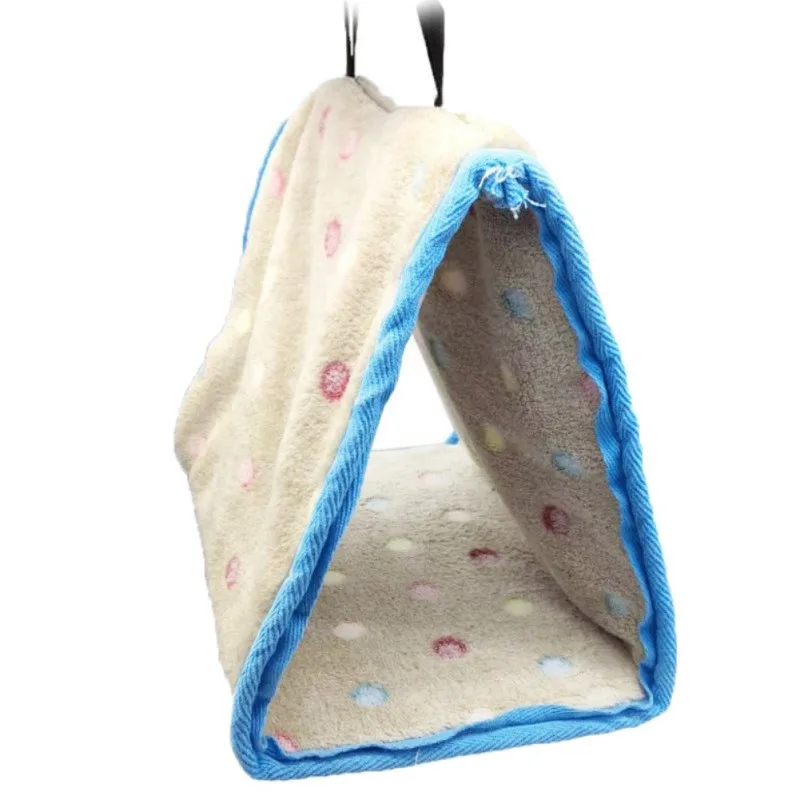 

New Parrot Hammock Winter Warm Cotton Parrot Nest Triangle Hammock Multi Size Bird Nest House For Parrots