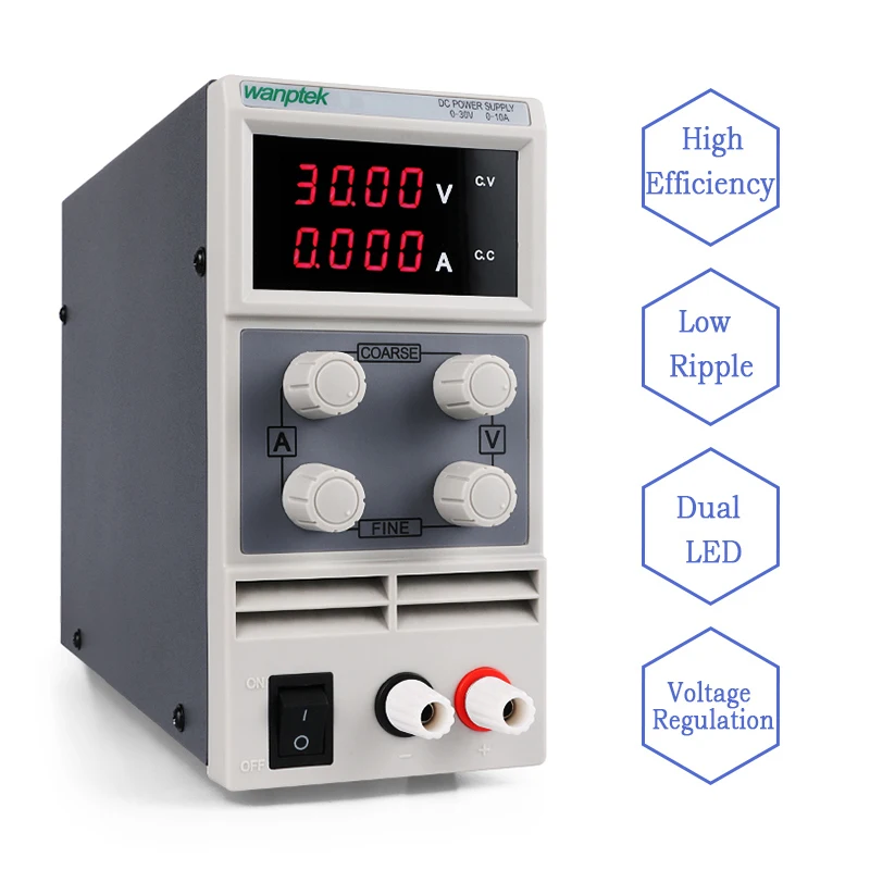 4-Digits Lab Power Supply 30v 60v 15v 2A 3A 5A 10A Mini Adjustable Switching Power Supply Input 110