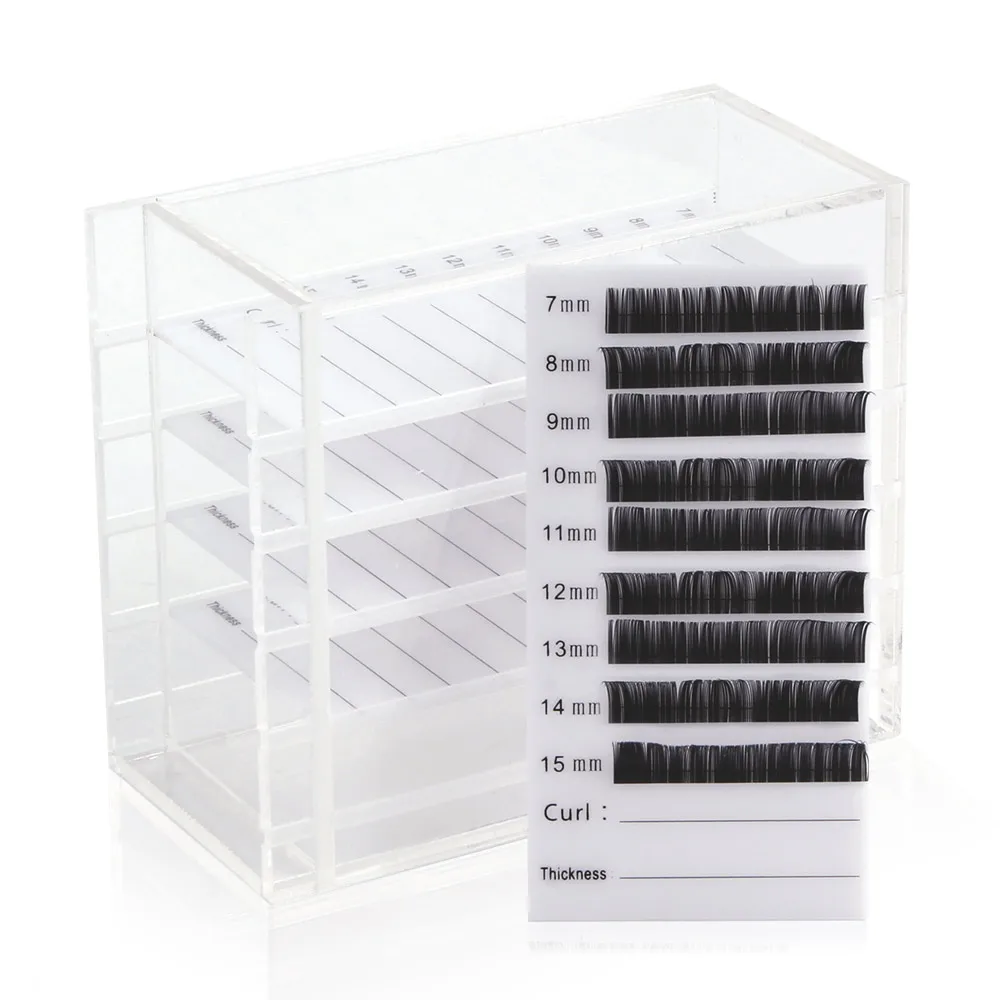5 Layers Eyelash Extensions Storage Box Acrylic Lash Plate Storage