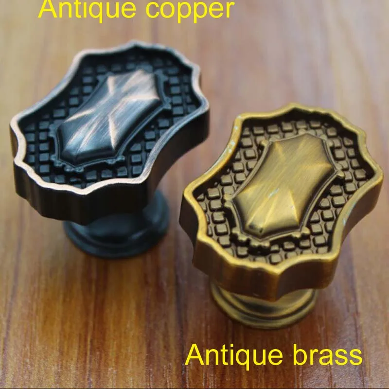 40mm Bronze Drawer knobs, Black Antique Copper Kitchen Knobs Zinc Alloy